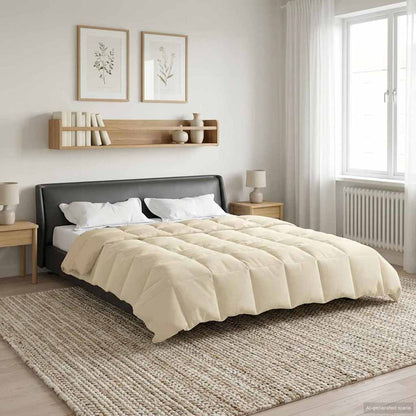 Piumino Letto Estivo 200 x 240 cm Estate Crema Traspirante