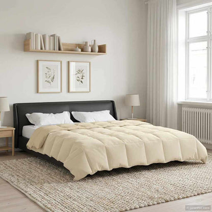 Piumino Letto Estivo 200 x 220 cm Estate Crema Traspirante