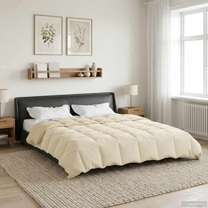 Piumino Letto Estivo 220 x 260 cm Estate Crema Traspirante