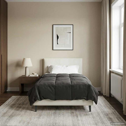 Piumone Completo Annuale 155 x 200 cm 4 stagioni Antracite