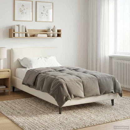 Piumone Completo Annuale 155 x 200 cm 4 stagioni Grigio Chiaro