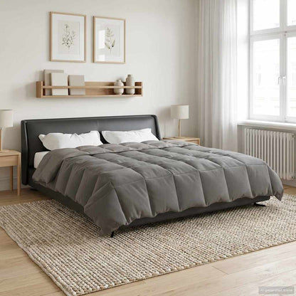 Piumone Completo Annuale 200 x 200 cm 4 stagioni Grigio Chiaro