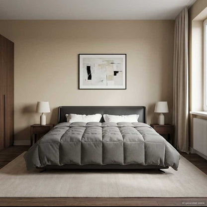Piumone Completo Annuale 200 x 240 cm 4 stagioni Grigio Chiaro