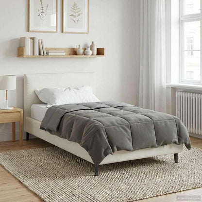Piumone Completo Annuale 135 x 220 cm 4 stagioni Grigio Chiaro