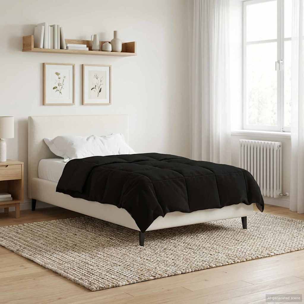 Piumone Completo Annuale 135 x 200 cm 4 stagioni Nero
