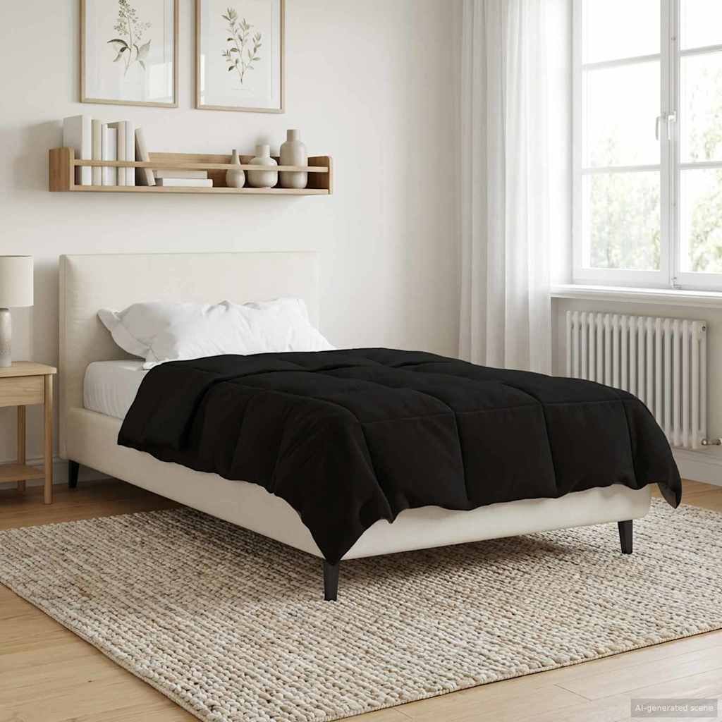 Piumone Completo Annuale 140 x 200 cm 4 stagioni Nero