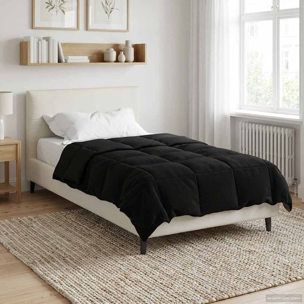 Piumone Completo Annuale 155 x 220 cm 4 stagioni Nero