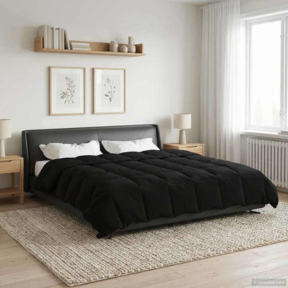 Piumone Completo Annuale 200 x 220 cm 4 stagioni Nero