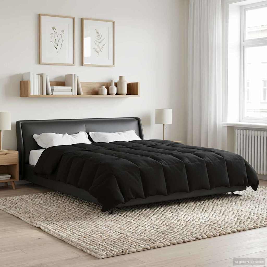 Piumone Completo Annuale 260 x 220 cm 4 stagioni Nero