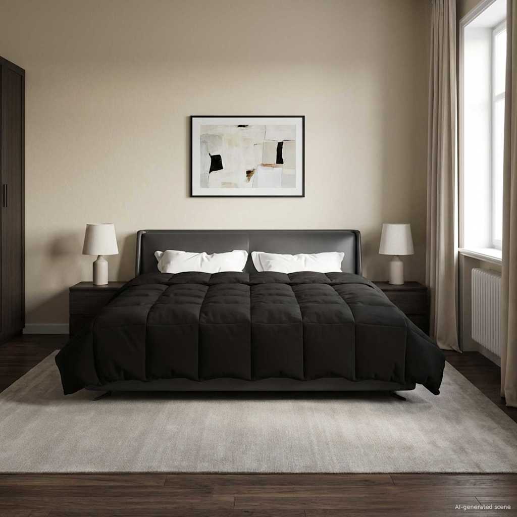 Piumone Completo Annuale 260 x 220 cm 4 stagioni Nero