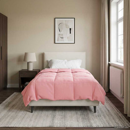 Piumone Completo Annuale 155 x 200 cm 4 stagioni Rosa