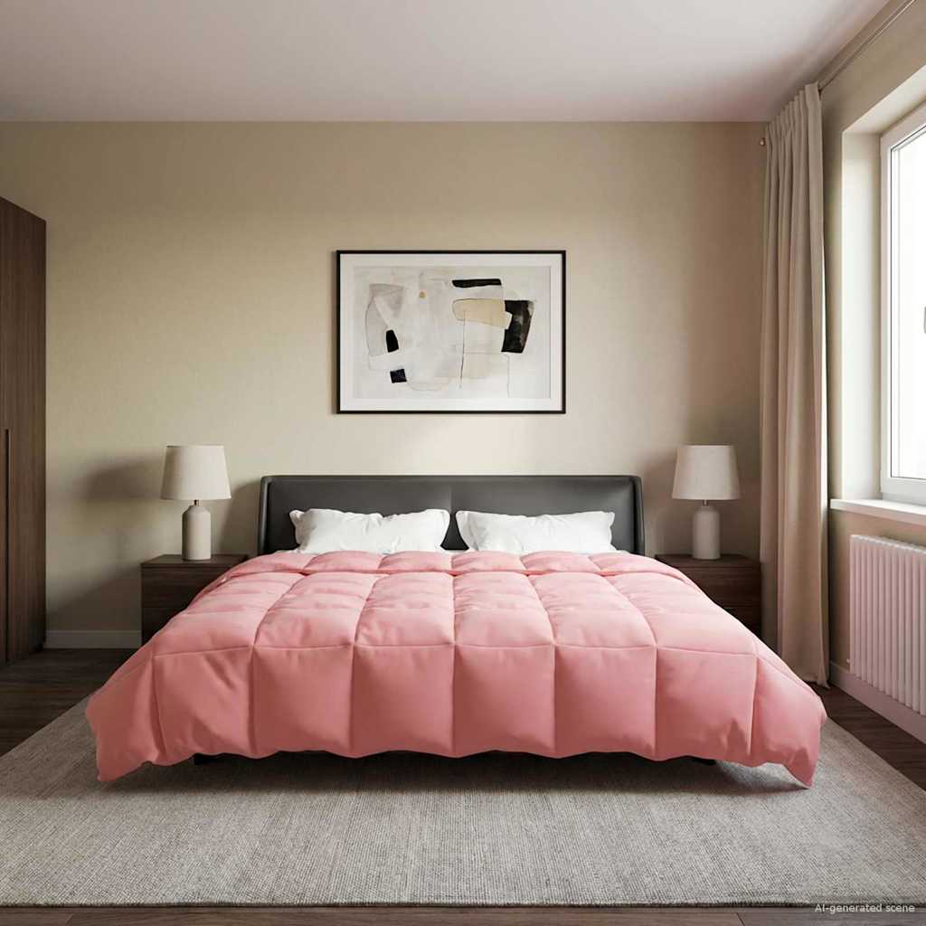 Piumone Completo Annuale Rosa 200 x 220 cm Microfibra