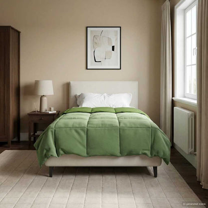 Piumone Completo Annuale 140 x 200 cm 4 stagioni Verde