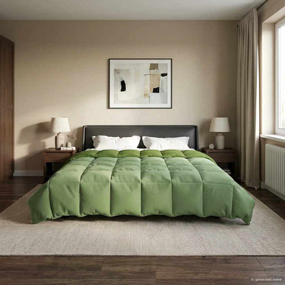 Piumone Completo Annuale Verde 200 x 240 cm Microfibra | homemem39