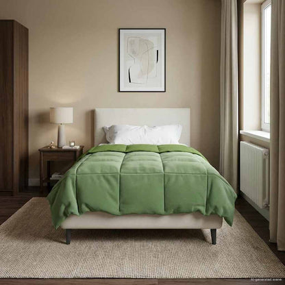 Piumone Completo Annuale 140 x 220 cm 4 stagioni Verde