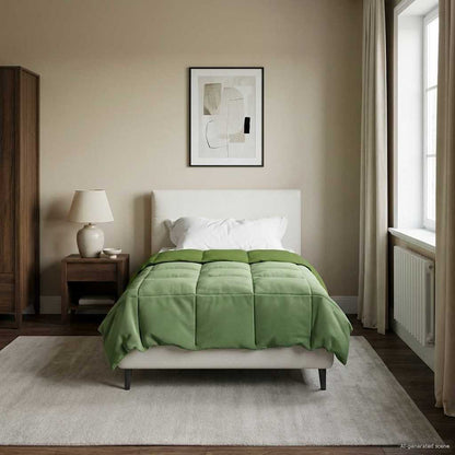 Piumone Completo Annuale 155 x 220 cm 4 stagioni Verde
