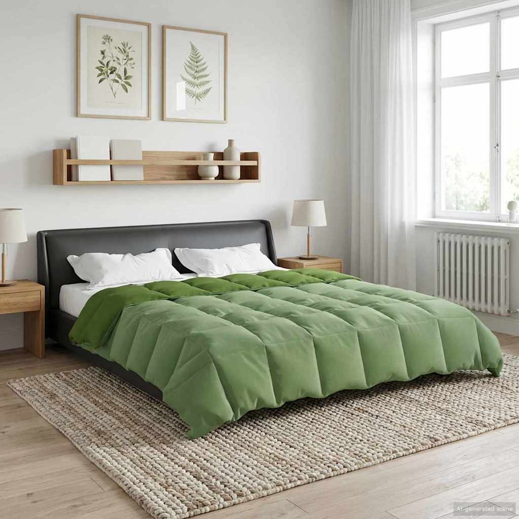 Piumone Completo Annuale 200 x 220 cm 4 stagioni Verde