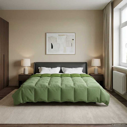 Piumone Completo Annuale 220 x 260 cm 4 stagioni Verde