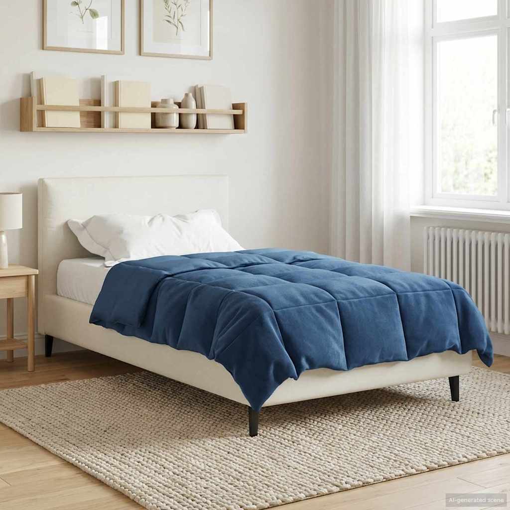 Piumone Completo Annuale 135 x 200 cm 4 stagioni Blu Scuro