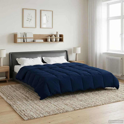 Piumone Completo Annuale 200 x 240 cm 4 stagioni Blu Scuro