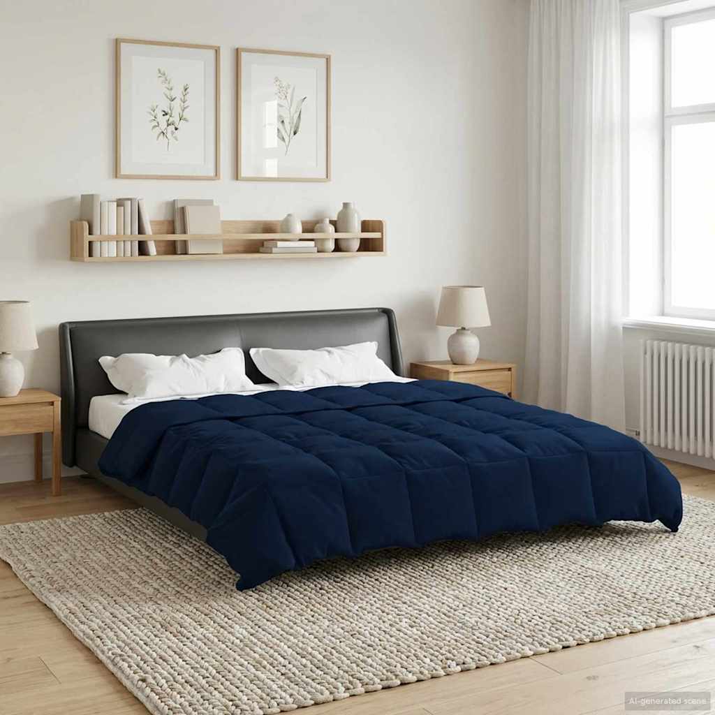 Piumone Completo Annuale 220 x 240 cm 4 stagioni Blu Scuro