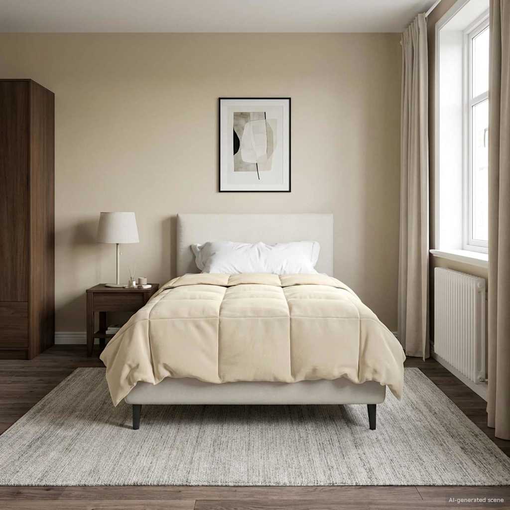 Piumone Completo Annuale 135 x 200 cm 4 stagioni Crema
