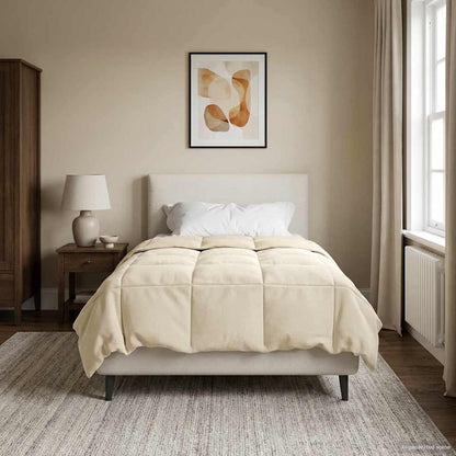 Piumone Completo Annuale 155 x 200 cm 4 stagioni Crema