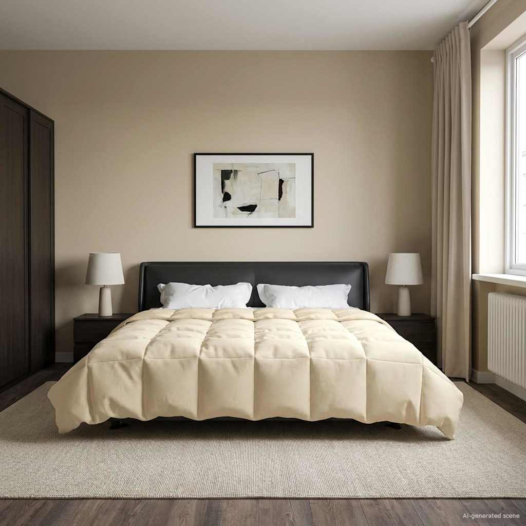 Piumone Completo Annuale 200 x 240 cm 4 stagioni Crema
