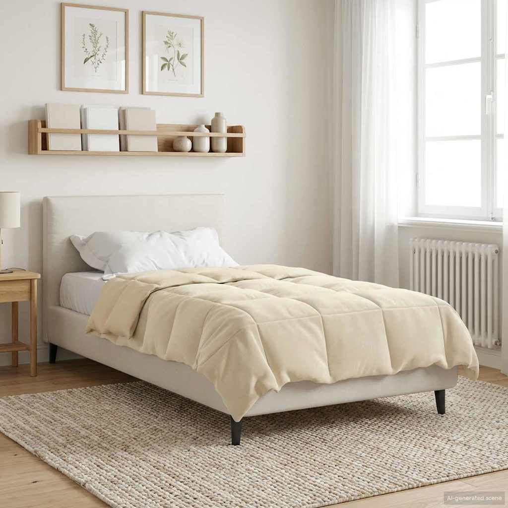 Piumone Completo Annuale 135 x 220 cm 4 stagioni Crema