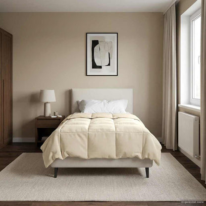 Piumone Completo Annuale 135 x 220 cm 4 stagioni Crema