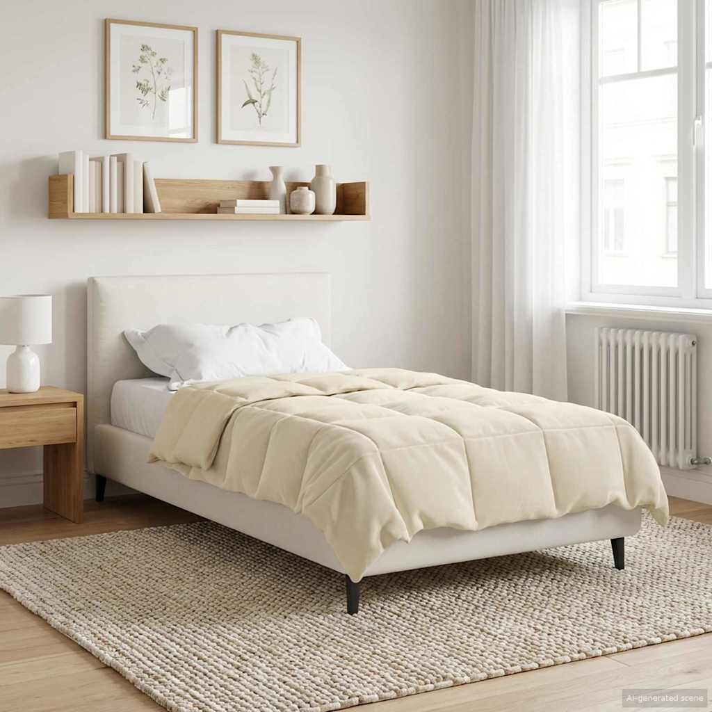 Piumone Completo Annuale 155 x 220 cm 4 stagioni Crema