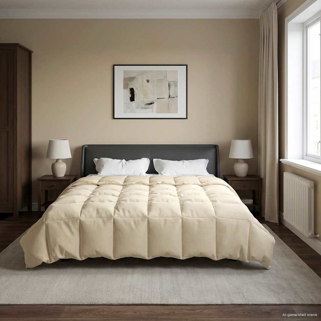 Piumone Completo Annuale 200 x 220 cm 4 stagioni Crema
