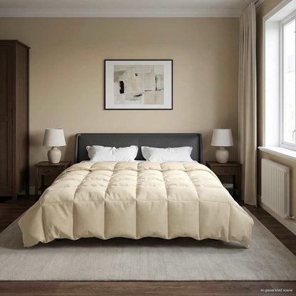Piumone Completo Annuale 200 x 220 cm 4 stagioni Crema