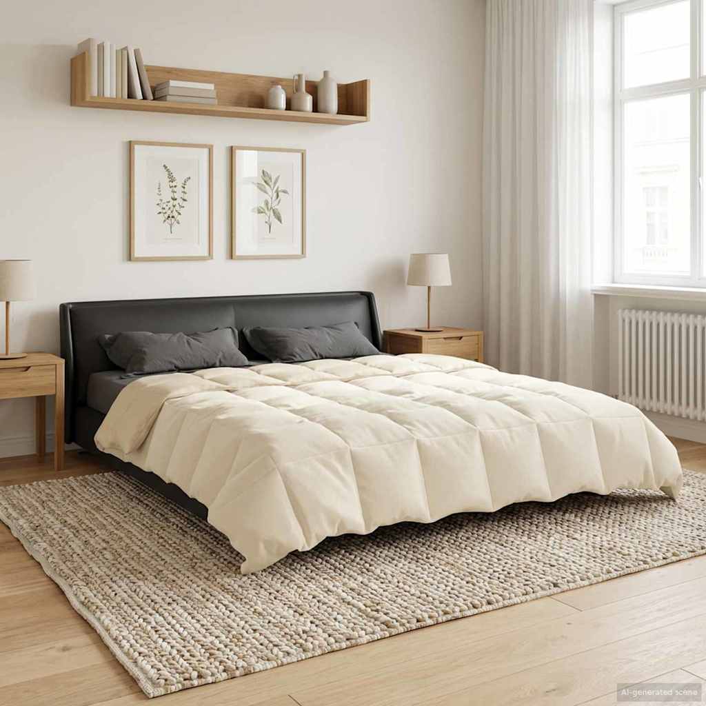 Piumone Completo Annuale 220 x 240 cm 4 stagioni Crema