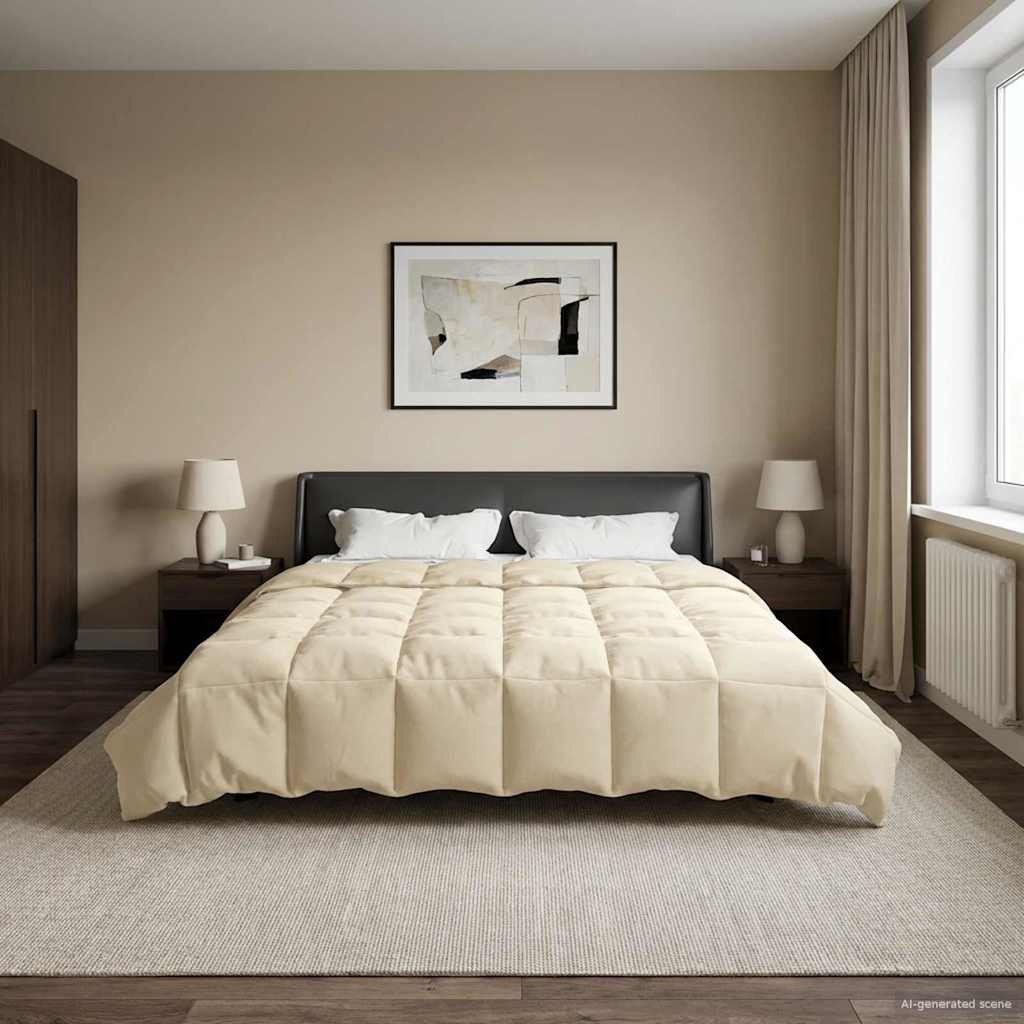 Piumone Completo Annuale 220 x 240 cm 4 stagioni Crema
