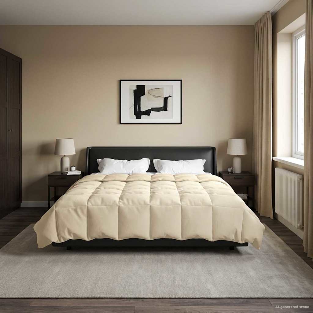 Piumone Completo Annuale 220 x 260 cm 4 stagioni Crema