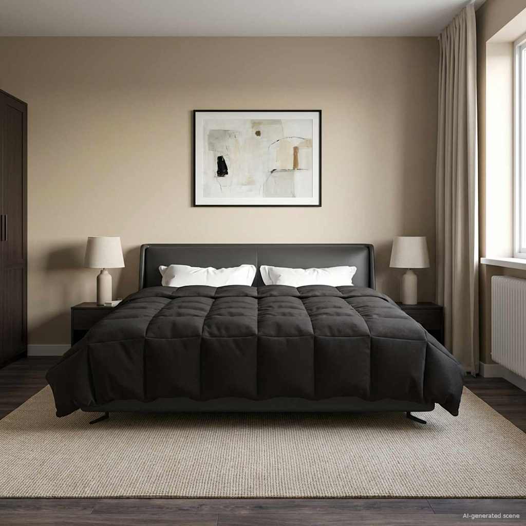 Duvet Invernale 240 x 260 cm Inverno Antracite Traspirante