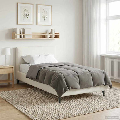 Duvet Invernale 135 x 200 cm Inverno Grigio chiaro Traspirante