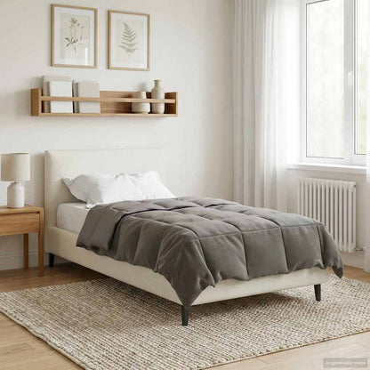 Duvet Invernale 155 x 200 cm Inverno Grigio chiaro Traspirante