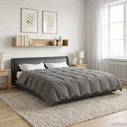 Duvet Invernale 200 x 200 cm Inverno Grigio chiaro Traspirante