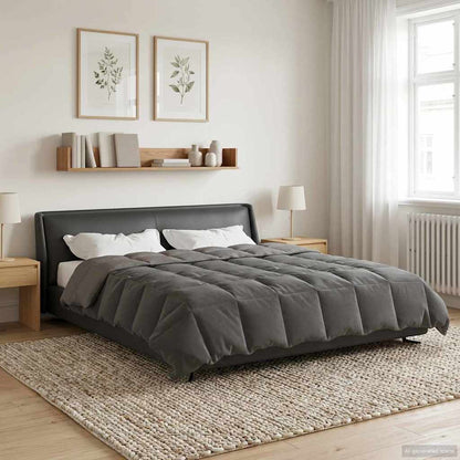 Duvet Invernale 220 x 240 cm Inverno Grigio chiaro Traspirante