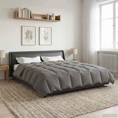 Duvet Invernale 220 x 260 cm Inverno Grigio chiaro Traspirante