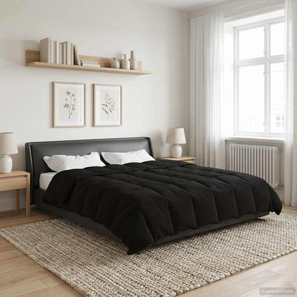 Duvet Invernale 200 x 200 cm Inverno Nero Traspirante