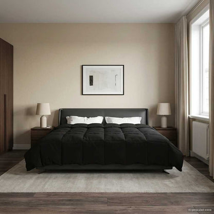 Duvet Invernale 200 x 200 cm Inverno Nero Traspirante