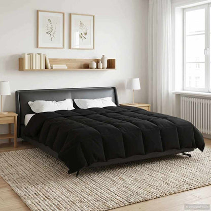 Duvet Invernale 200 x 220 cm Inverno Nero Traspirante