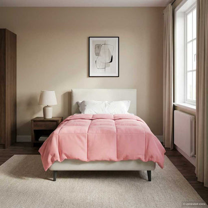 Duvet Invernale 135 x 200 cm Inverno Rosa Traspirante