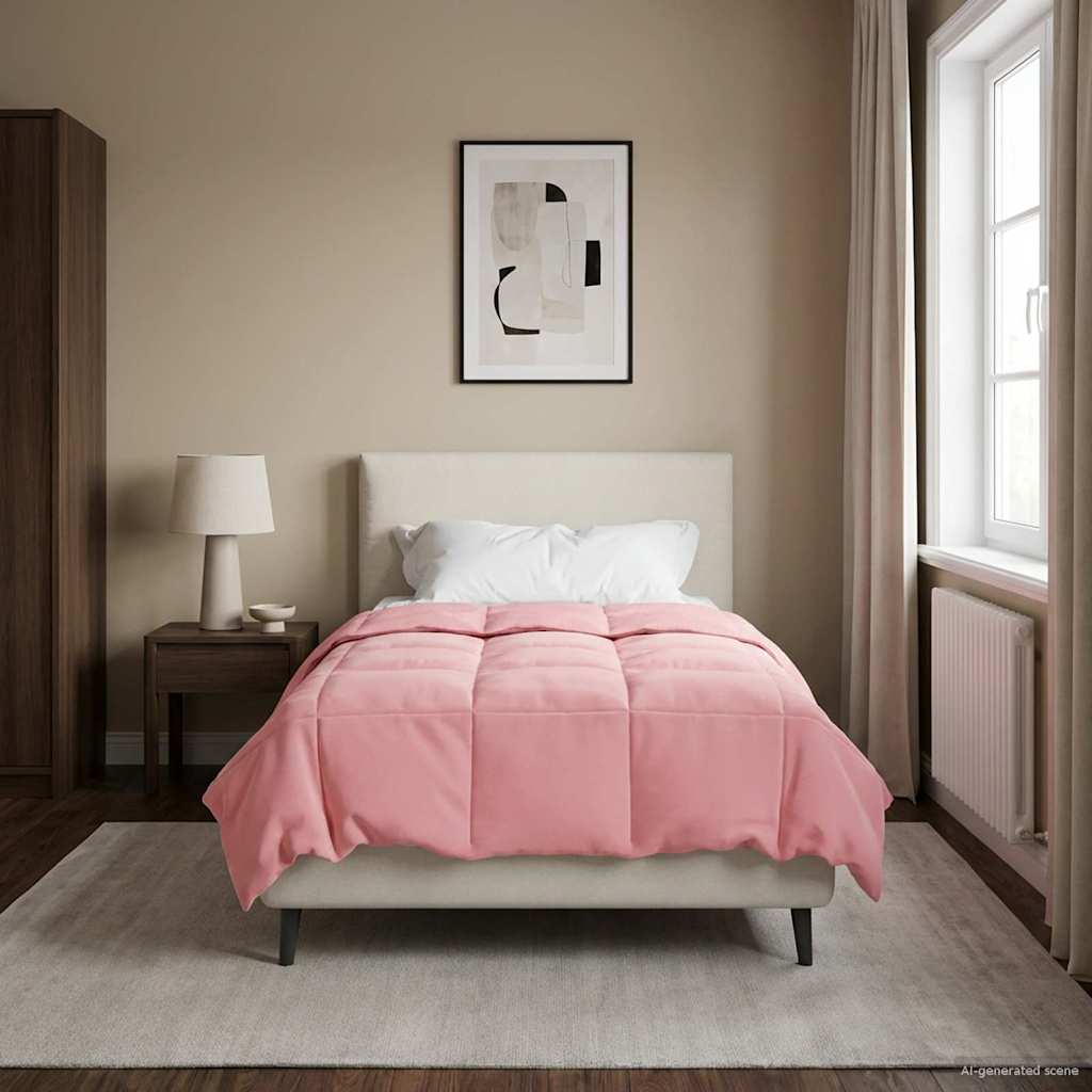 Duvet Invernale 140 x 200 cm Inverno Rosa Traspirante