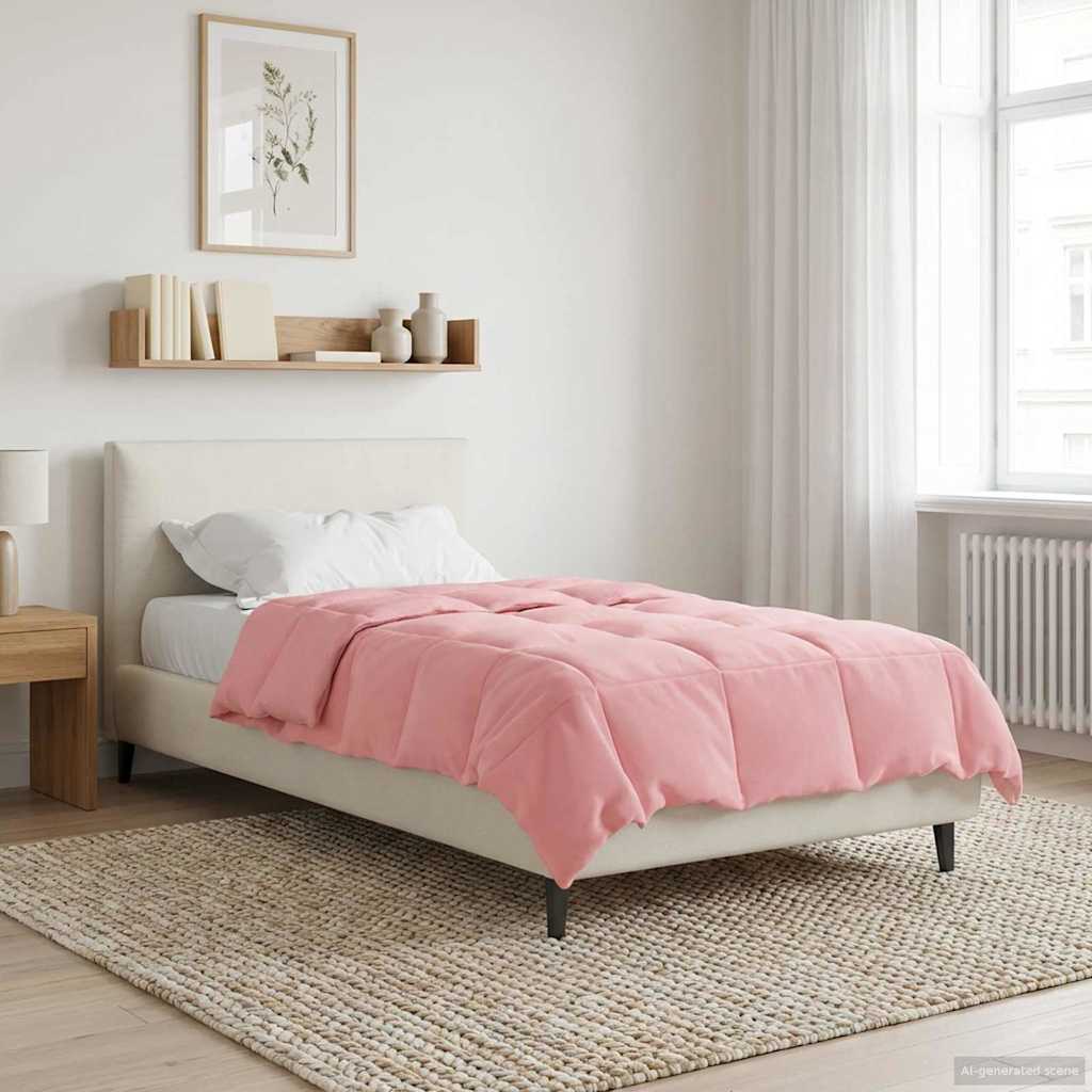 Duvet Invernale 155 x 200 cm Inverno Rosa Traspirante