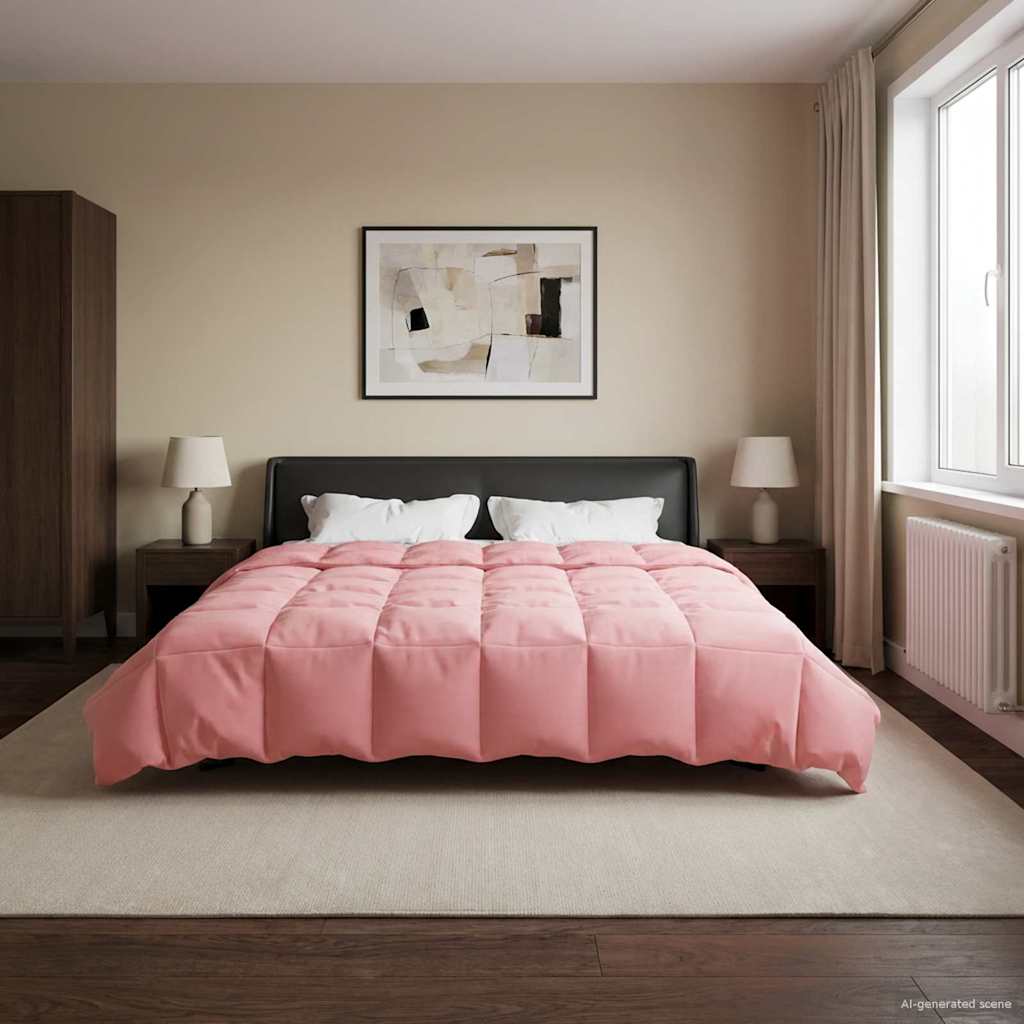 Duvet Invernale 200 x 200 cm Inverno Rosa Traspirante