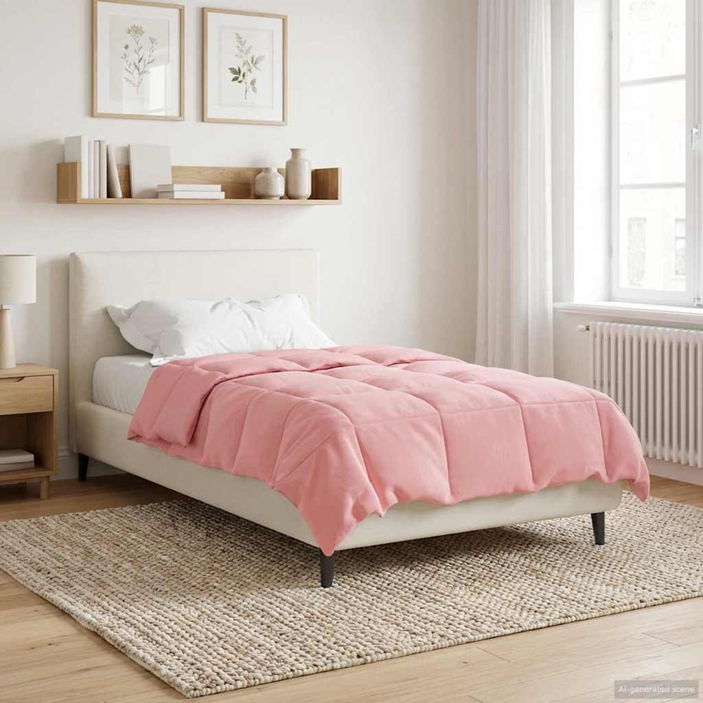 Duvet Invernale 135 x 220 cm Inverno Rosa Traspirante